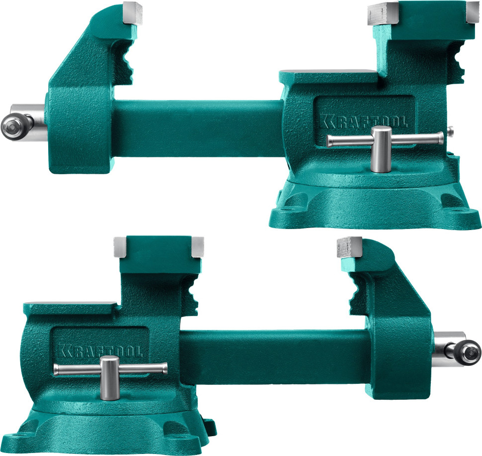 KRAFTOOL Reversible 200 мм, расход 368 мм, Слесарные тиски (32705-200)