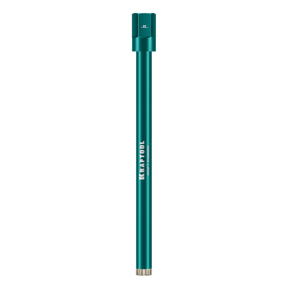KRAFTOOL DIAMOND 32 мм (450 мм, 1 1/4″, лазерная сварка, сухое сверление с микроударом), алмазная коронка по железобетону (29825-032)