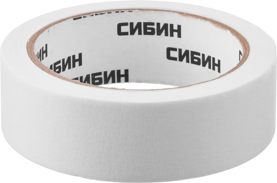 СИБИН 30 мм х 25 м, креповая, малярная лента (12111-30)