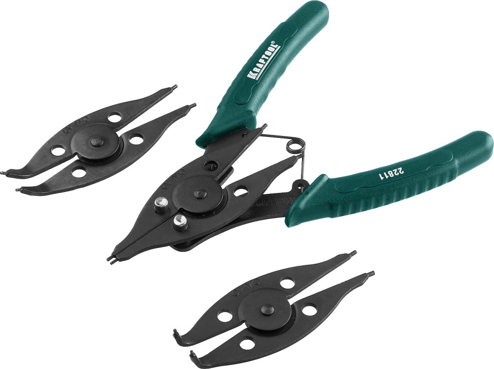 KRAFTOOL Universal 6-in-1, внешний/внутренний, съемник стопорных колец (22811)