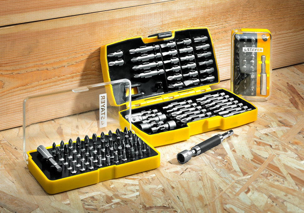 STAYER 44 шт, набор многофункциональных бит, Professional (26135-H44)