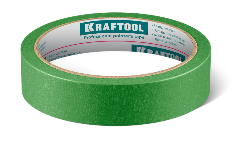 KRAFTOOL #300 Strong 25 мм х 30 м, для грубых и шероховатых поверхностей, малярная лента (12103-25)