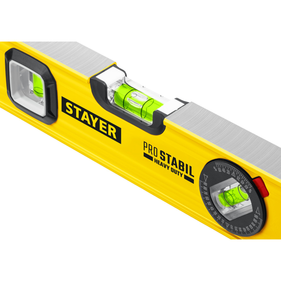 STAYER PRO STABIL, 2000 мм, усиленный профиль, уровень с поворотным глазком, Professional (3471-200)