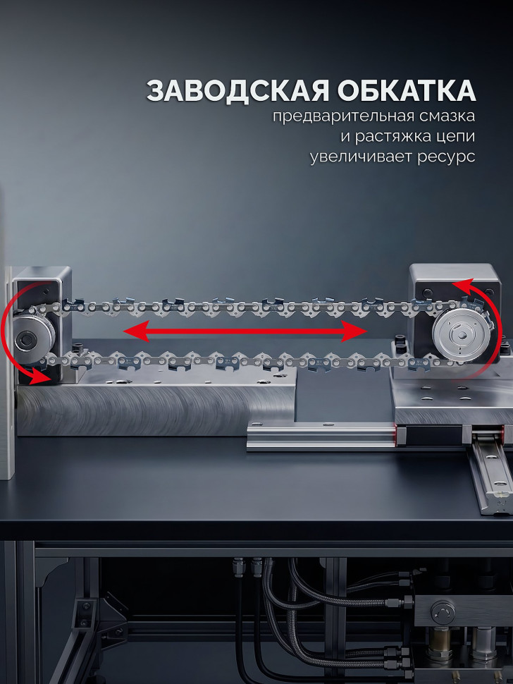 ЗУБР тип 20, 10 см, шаг 3/10″, паз 1.1 мм, 28 звеньев, цепь (71320-10)