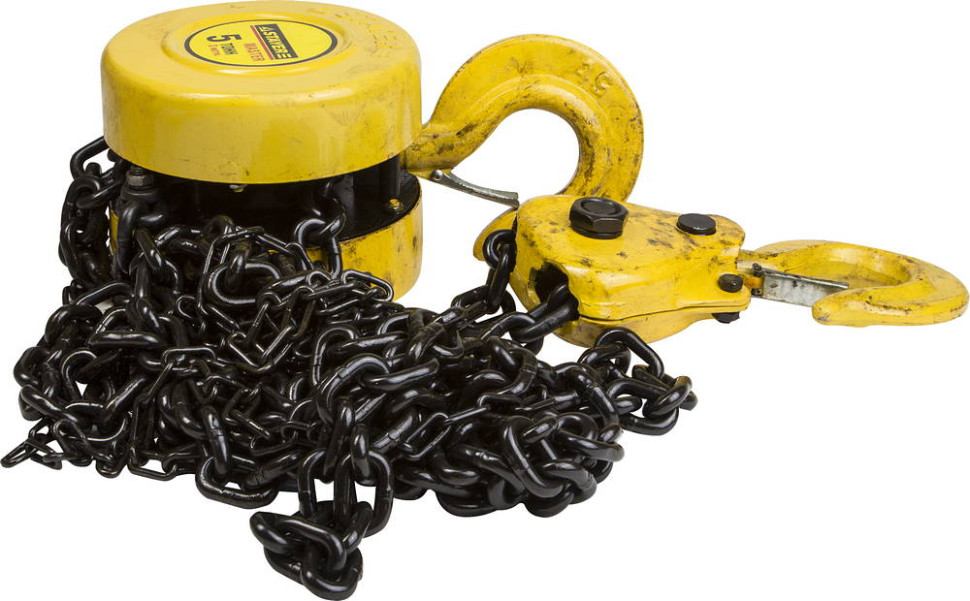 STAYER ProLift 5т х 2.5м, ручная шестеренная таль, Professional (4308-5)