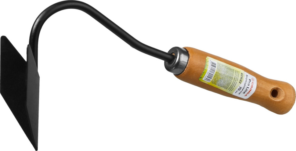 GRINDA ProLine 80х52х295 мм, деревянная ручка, бороздовичок (421522)