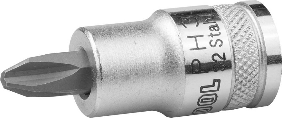 KRAFTOOL PHILLIPS, 1/2″, PH3, торцовая бита-головка (27901-3)
