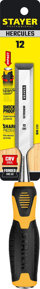 STAYER Hercules, 12 мм, стамеска-долото, Professional (18205-12)