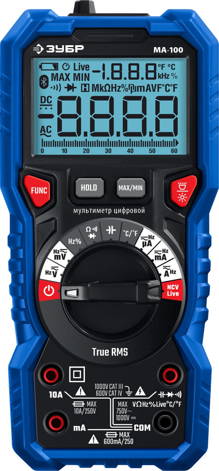 ЗУБР МА-100 цифровой мультиметр (59808)