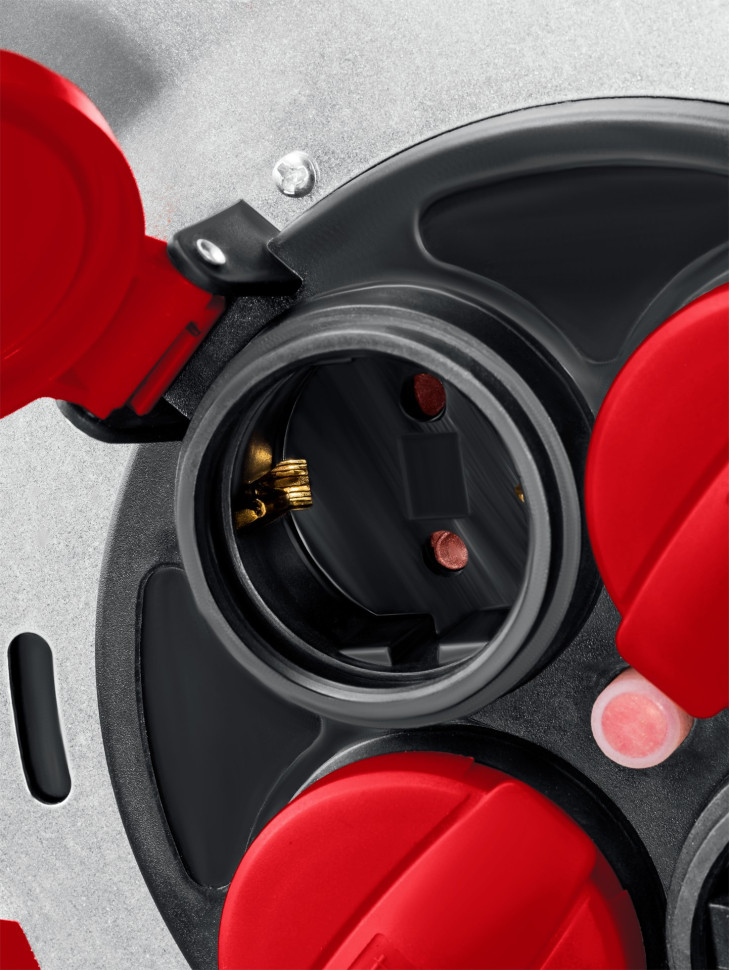 KRAFTOOL HEAVY DUTY 4.0, КГ 3х2.5 30м 4000Вт IP44, силовой удлинитель на стальной катушке (55086-30)