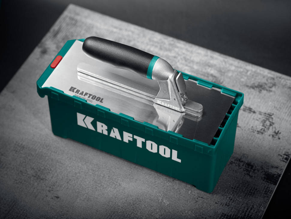 KRAFTOOL 280х115 мм, набор нержавеющих гребенок (6шт) со сменной 2к ручкой, в пластиковом кейсе (33268-H6)