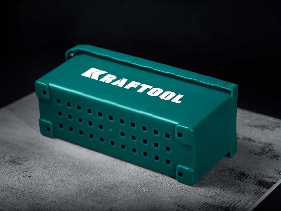 KRAFTOOL 280х115 мм, набор нержавеющих гребенок (6шт) со сменной 2к ручкой, в пластиковом кейсе (33268-H6)