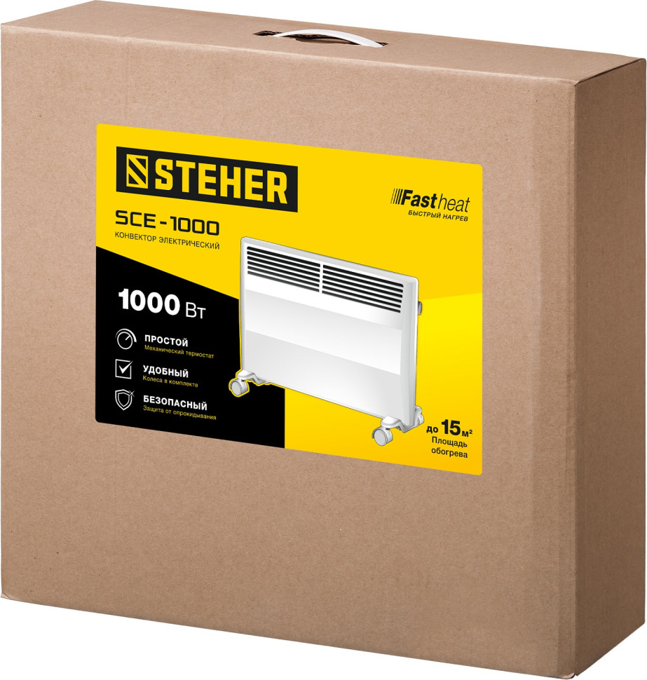 STEHER Е серия 1 кВт, электрический конвектор (SCE-1000)