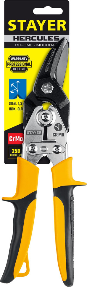 STAYER Hercules, 250 мм, левые ножницы по металлу, Professional (2322)