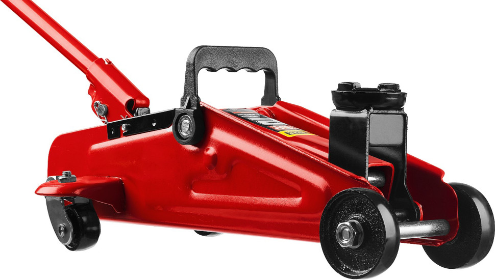 STAYER R-22 RED FORCE, в кейсе, 2 т, 125 - 320 мм, подкатной домкрат для легковых а/м, Professional (43152-2-K)