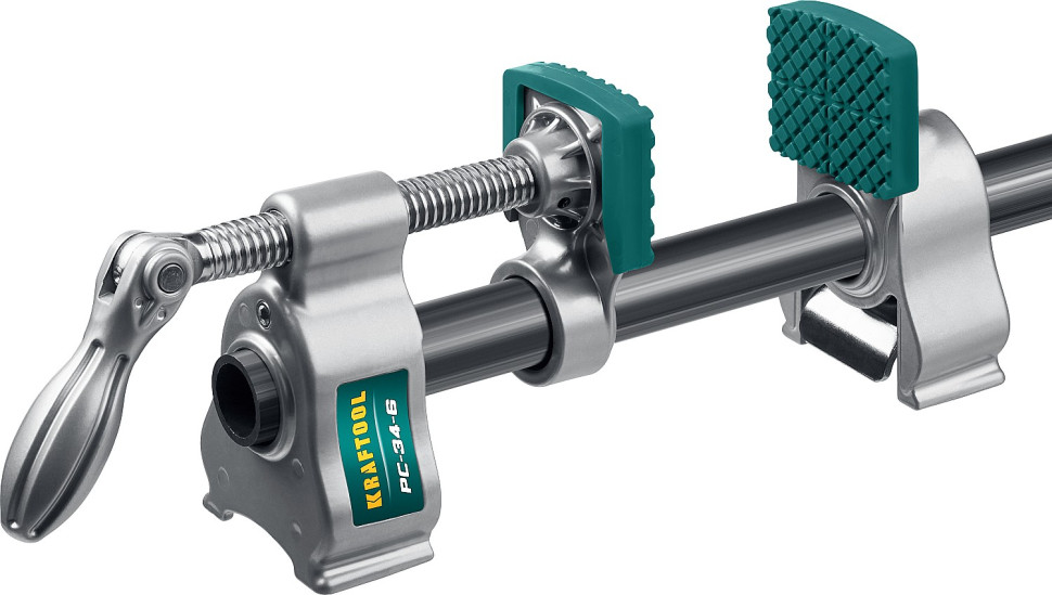 KRAFTOOL PC-34-6, 3/4″, глубина зажима 60 мм, зажим и распор, трубная струбцина (32301-1)
