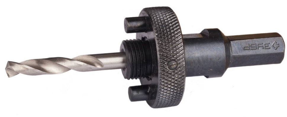 ЗУБР ЭКСПЕРТ-К8 HEX 3/8″ (9,5 мм) державка быстросъемная для биметаллических коронок 32-152 мм (29534)