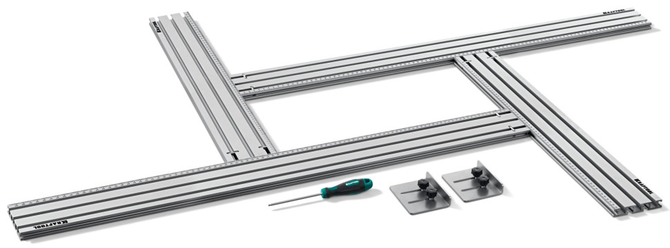 KRAFTOOL KRAFTFLEX MFS-700-1000 мм, 4шт, шаблон фрезерный в комплекте с 2 упорами (32810)