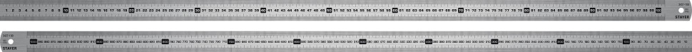 STAYER длина 1.0 м, нержавеющая линейка, Professional (3427-100)