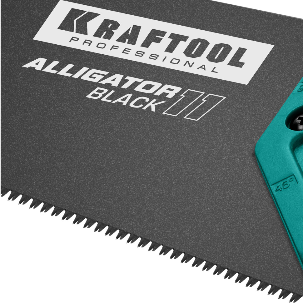 KRAFTOOL Alligator Black 11, 550 мм, ножовка для точного реза (15205-55)