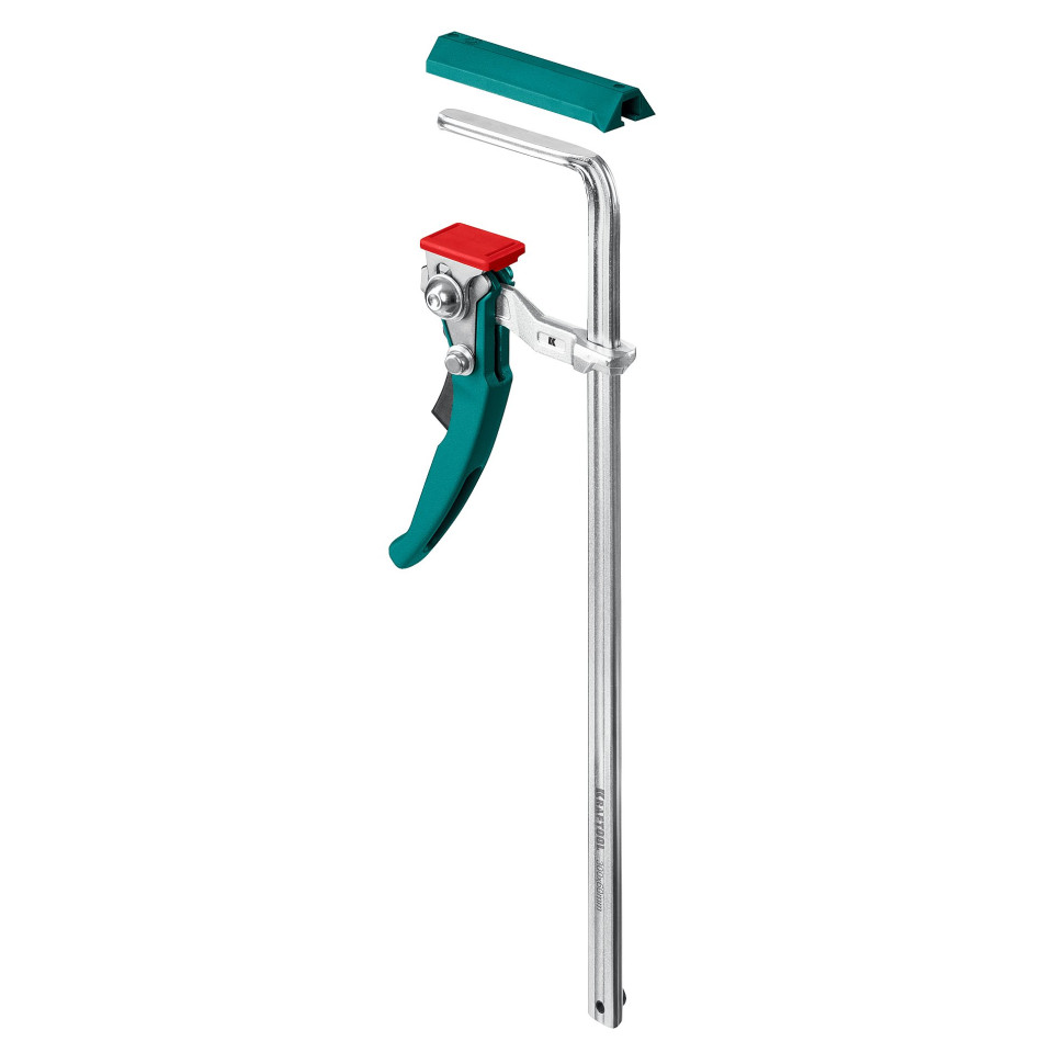KRAFTOOL KRAFTFLEX, KLT-300, 300/60 мм, универсальная, цельнокованая, рычажная, быстрозажимная, в T-track струбцина (32331-300)