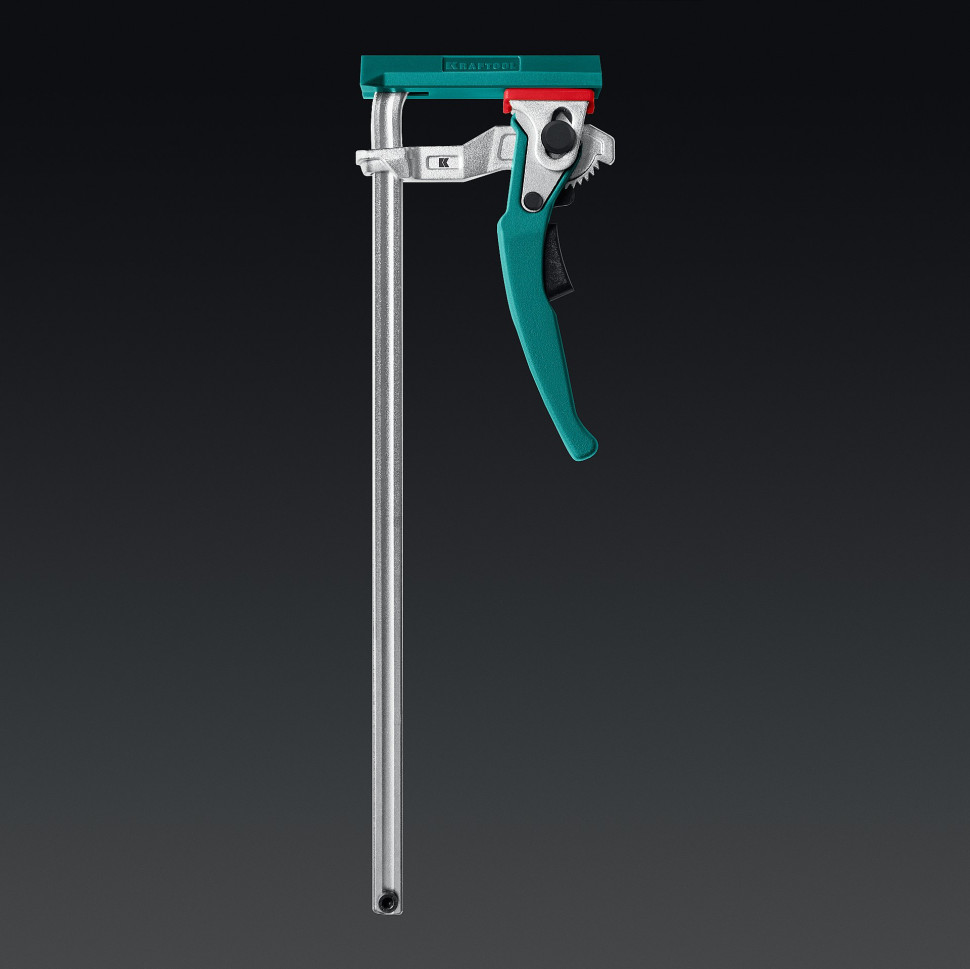 KRAFTOOL KRAFTFLEX, KLT-300, 300/60 мм, универсальная, цельнокованая, рычажная, быстрозажимная, в T-track струбцина (32331-300)