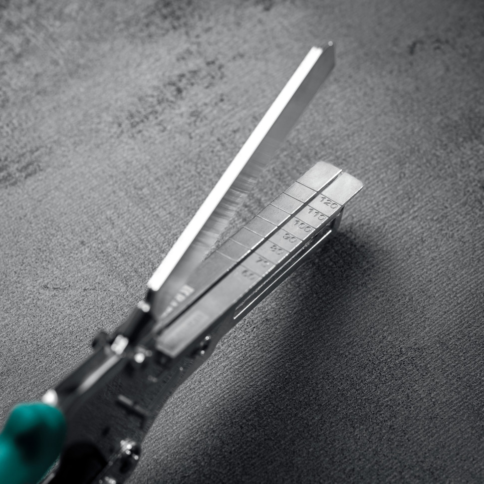 KRAFTOOL PELIKAN 120 до 120 мм, Удлиненные угловые ножницы для пластмассовых и резиновых профилей (23370)