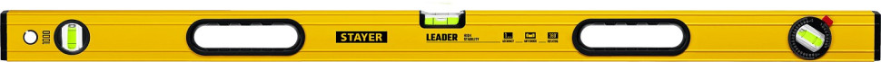 STAYER LEADER, 1000 мм, усиленный профиль, уровень с поворотным глазком (3466-100)